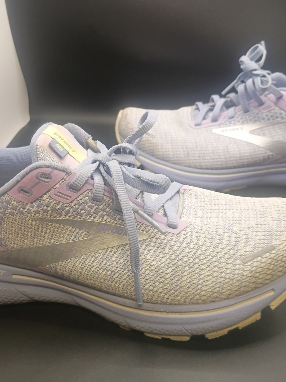 Brooks Women's Ghost 14 Neutral Running Shoes Lilac/Purple/Green Size 9.5 Medium